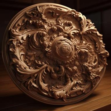 Patterns and decorations stl ray traced 2 3d model